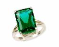 14 x10 Mt St Helens Emerald Ring w/o cz